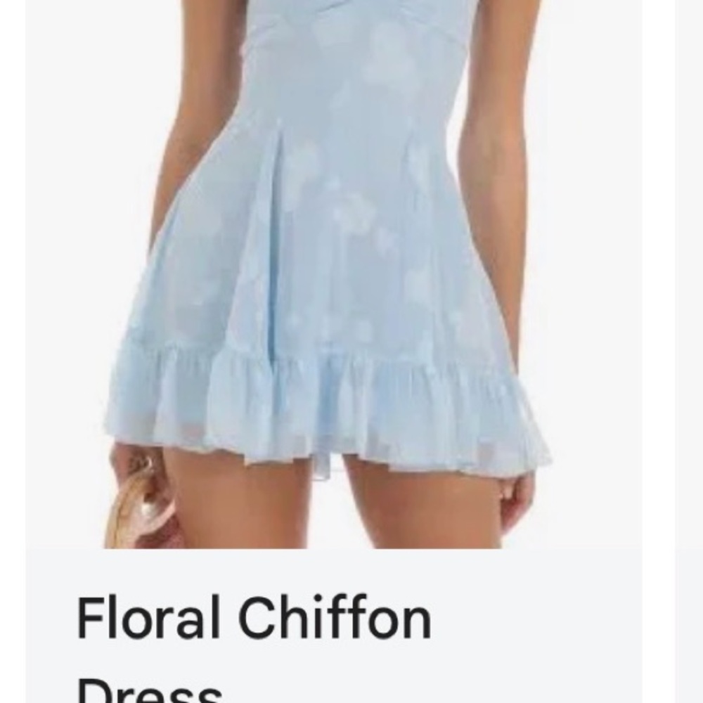 Blue Chiffon Lucy in the Sky Dress